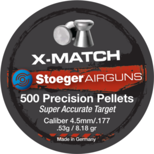 STOEGER PELLET X MATCH 4.5mm/.177A 8.18 GR (500)