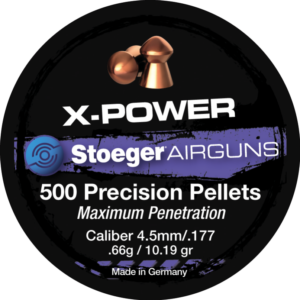 STOEGER PELLET X POWER 4.5mm/.177A 10.19 GR (500)
