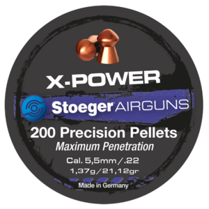 STOEGER PELLET X POWER 5.5mm/.22A 21.12 GR (200)