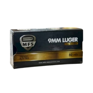 MFS AMMO 9MM PARA 124 GR FMJ (50)